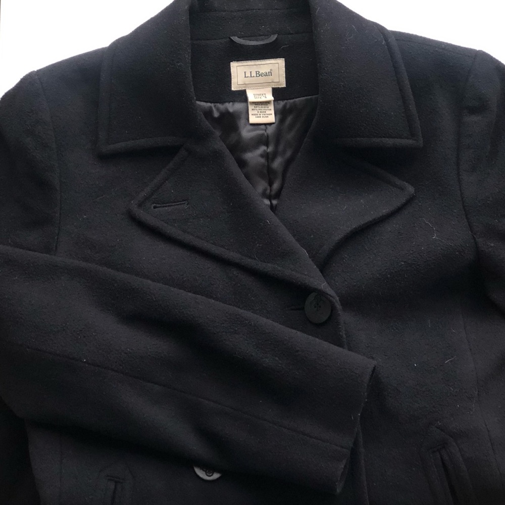 LL Bean classic insulated peacoat